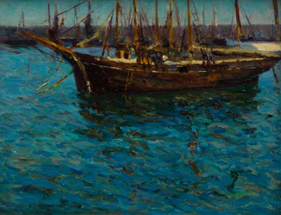 Barcos de pesca en St Ives de Mary McCrossan